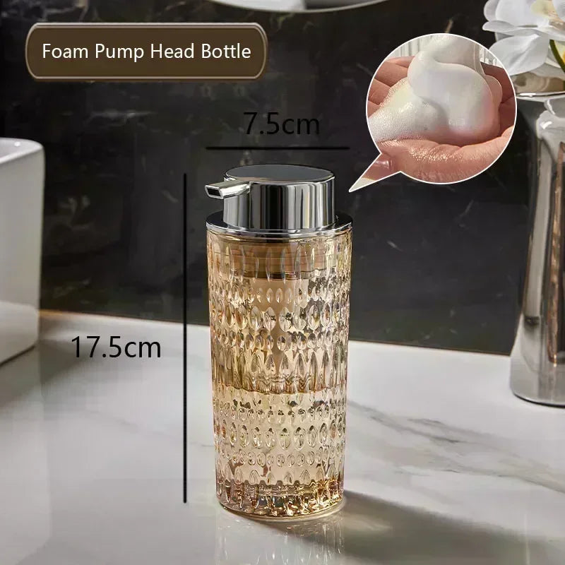 bouteille de savon en verre pour salle de bain élégante et pratique - vue 7 sur 24