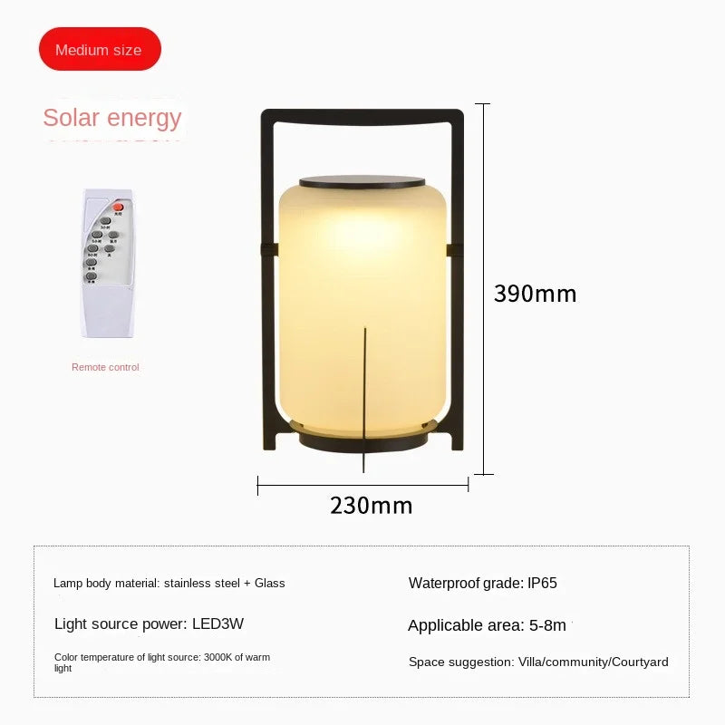 lumières solaires étanches pour jardin extérieur et terrasse de villa - vue 11 sur 11