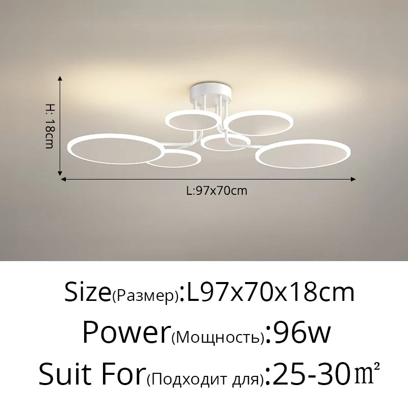 lustre en acrylique design pour intérieur moderne élégant et lumineux - vue 12 sur 14