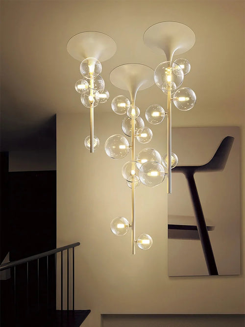 lustre moderne à led design créatif pour intérieur élégant - vue 2 sur 12