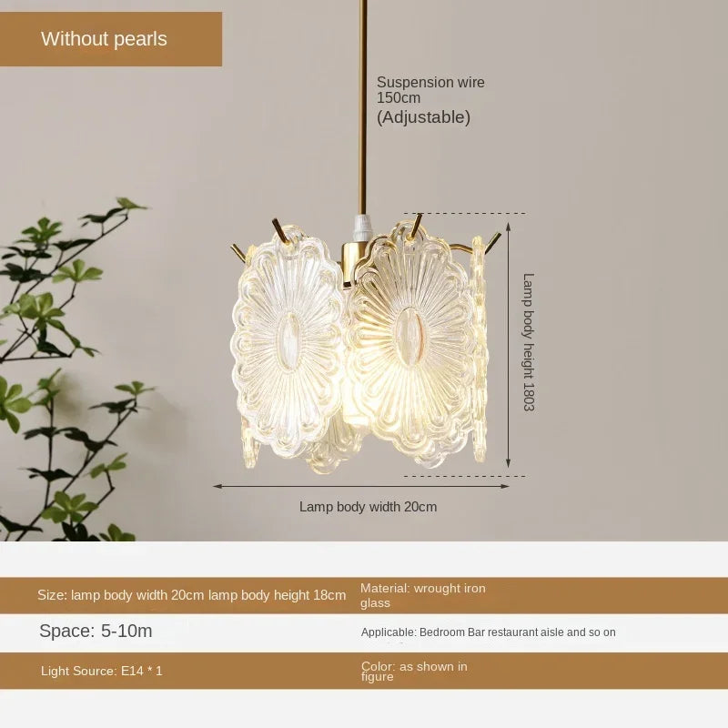 lustre léger en verre cristal pour éclairage moderne - vue 19 sur 30