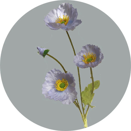 fleurs artificielles coquelicots en soie pour décorations et bouquets - vue 12 sur 12