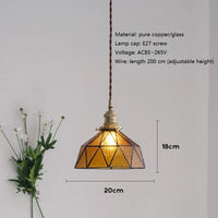 suspension design nordique vintage en laiton et verre