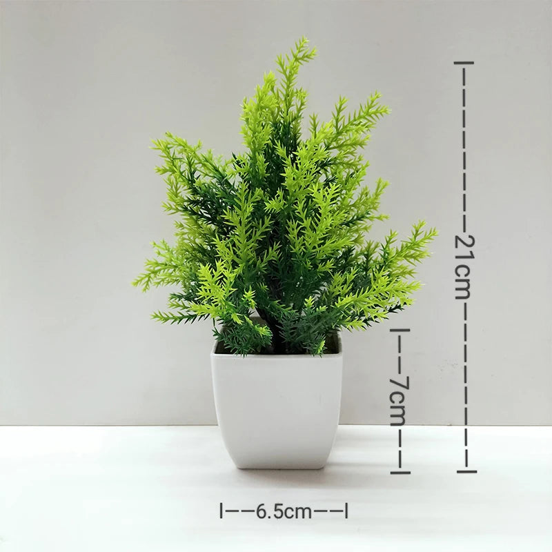 plante artificielle en pot pour décoration de bureau et jardin - vue 13 sur 45