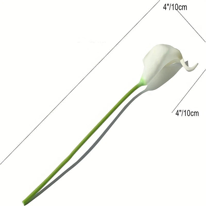 lot de fleurs artificielles lys calla pour mariage et décoration florale - vue 6 sur 23