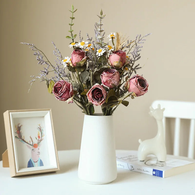 bouquet de roses simulées rétro pour décoration dHalloween - vue 3 sur 13
