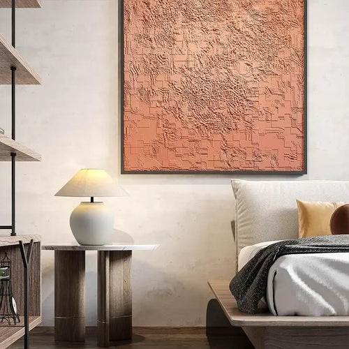lampe à poser en céramique style wabi-sabi pour décoration intérieure - vue 4 sur 10