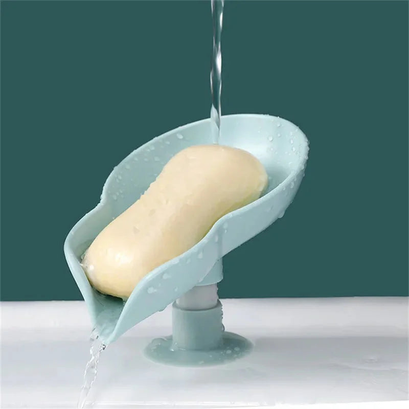 porte-ventouse créatif en forme de feuille pour rangement de savon - vue 7 sur 8