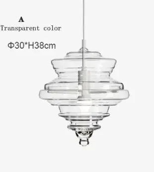 lustre nordique en verre pour un éclairage décoratif élégant - vue 8 sur 15