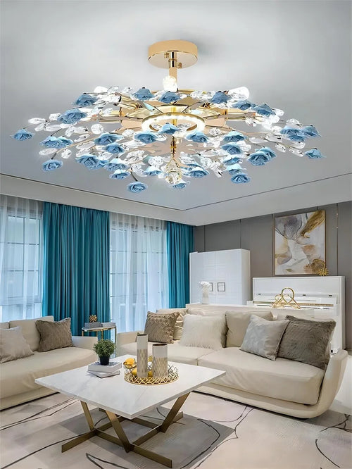plafonnier moderne en céramique cristal pour intérieur élégant - vue 7 sur 12