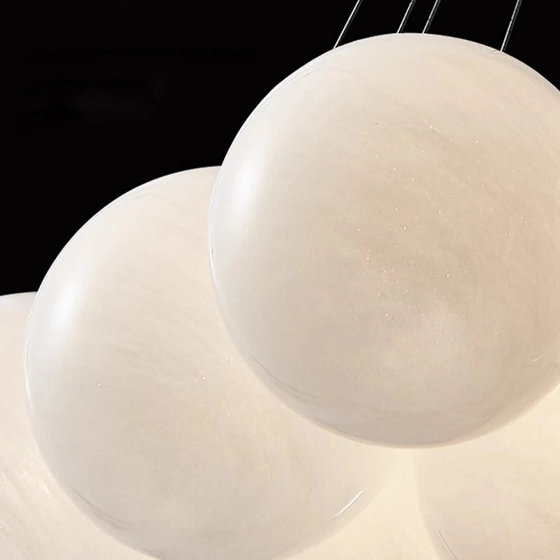 Lustre led boules suspendues au design moderne - vue 6 sur 9