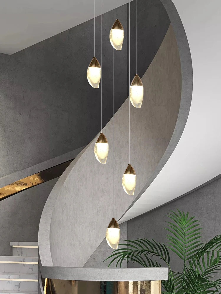 lustre en cristal design de luxe pour éclairage moderne - vue 3 sur 14