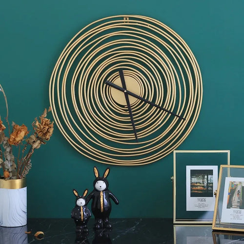 horloge murale moderne en métal super silencieuse décorative - vue 6 sur 7