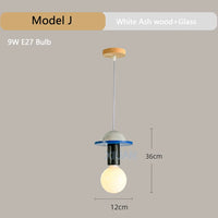 lustre en bois moderne avec led pour maison