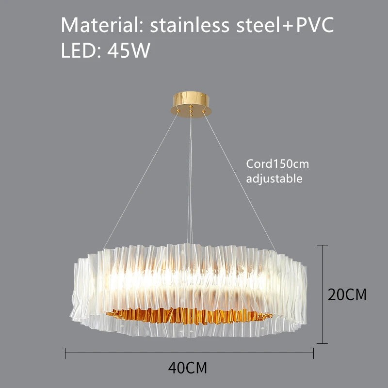 suspension design en pvc et acier inoxydable pour espaces intérieurs - vue 9 sur 13