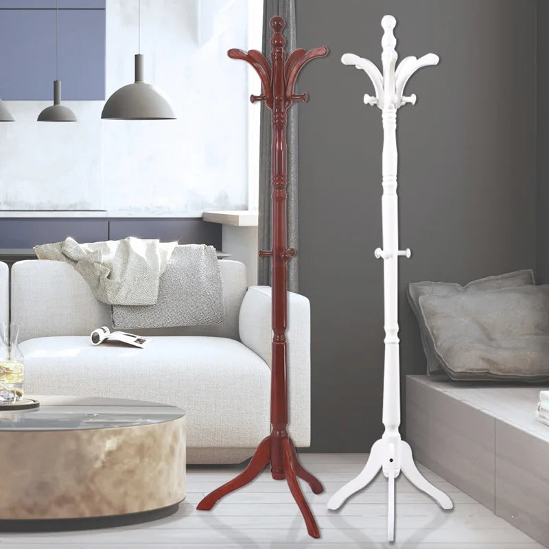 porte-vêtements en bois massif pour hôtel et maison rangement pratique - vue 2 sur 15