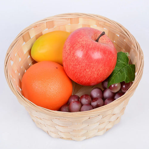 lot de 3 paniers en bambou pour fruits et rangement - vue 6 sur 7