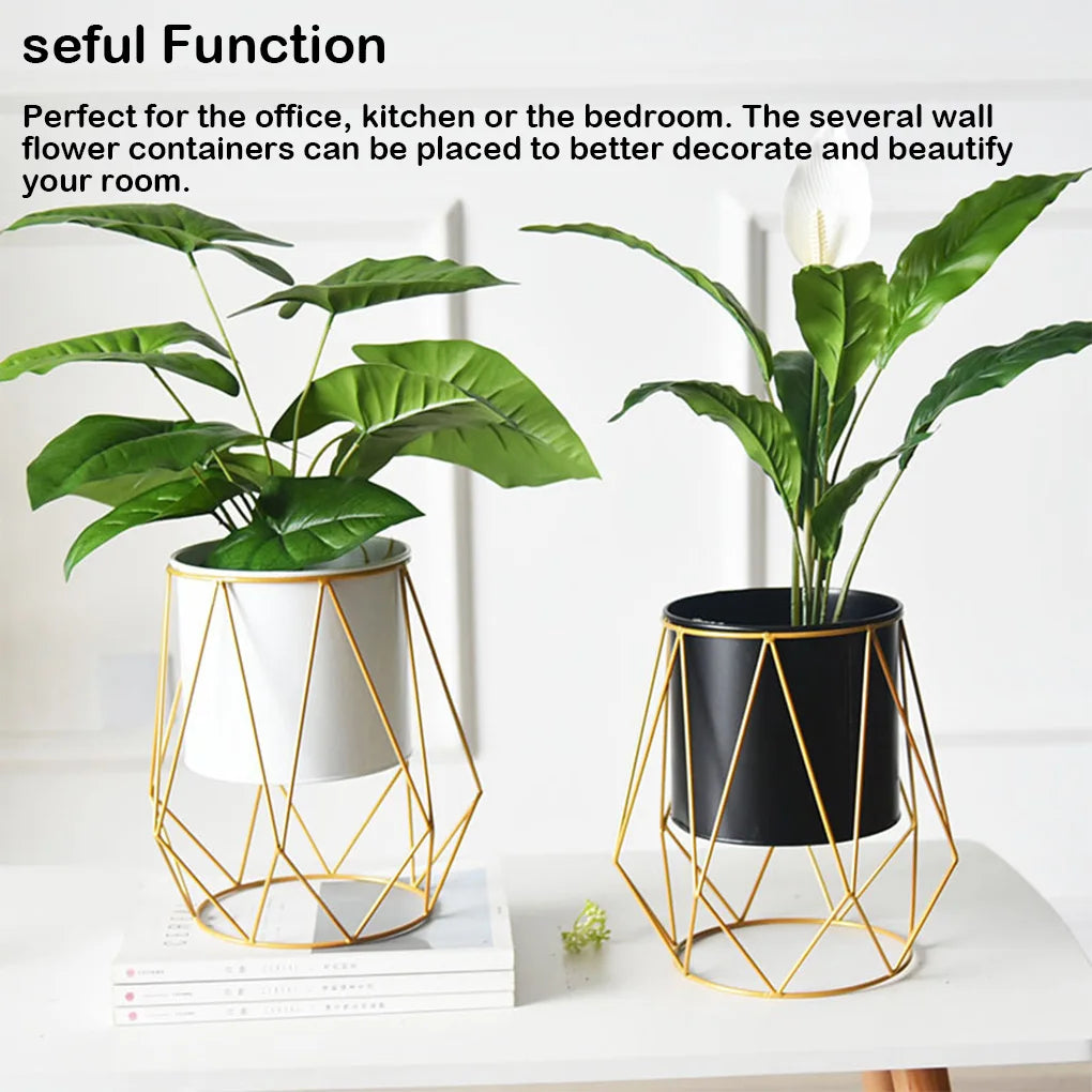 pot de fleurs nordique support décoratif pour bureau - vue 10 sur 12