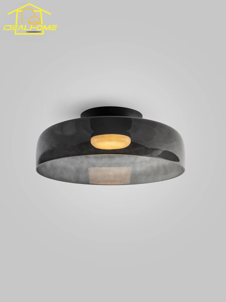 plafonnier design en verre éclairage intérieur moderne pour divers espaces - vue 4 sur 21