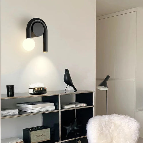 lampe de chevet murale en u anti-lumière bleue minimaliste - vue 5 sur 20