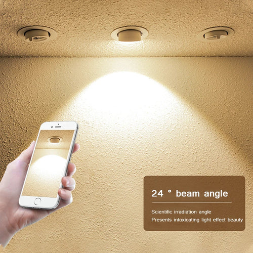 spot led encastrable réglable à 360 degrés intensité variable - vue 3 sur 5