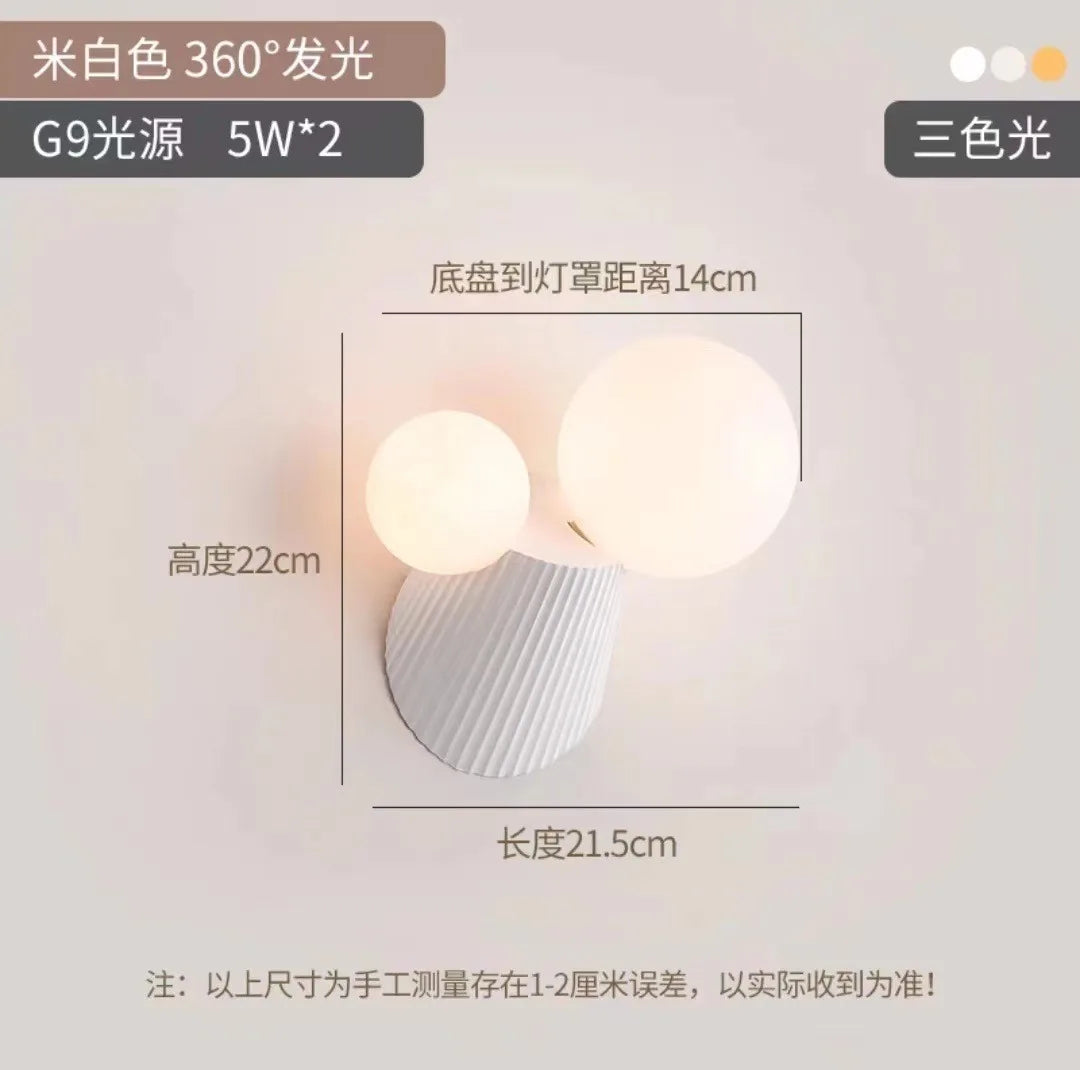 applique murale led cactus en résine verre pour étude - vue 9 sur 11