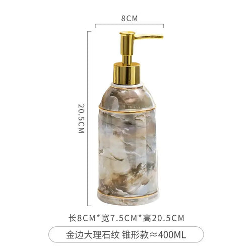distributeur de savon céramique pour gel douche et désinfectant - vue 28 sur 30