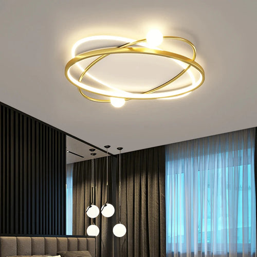 plafonnier led moderne avec télécommande pour décoration intérieure - vue 4 sur 10