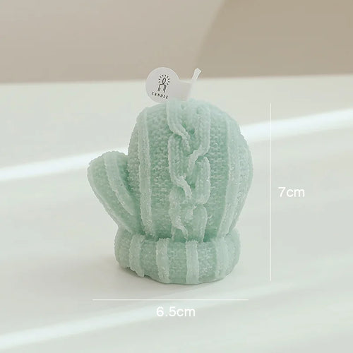 bougie parfumée mignonne en forme de gants faits main décoration de fête - vue 9 sur 10