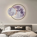 applique murale ronde lune moderne décorative pour intérieur et cadeau
