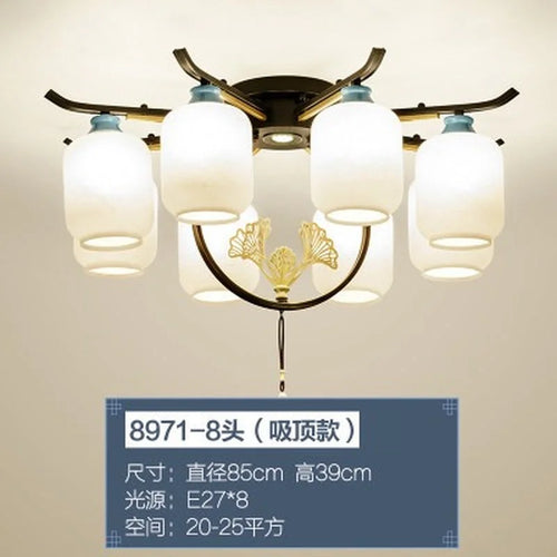lustre rétro chinois pour un éclairage élégant et chaleureux - vue 19 sur 21