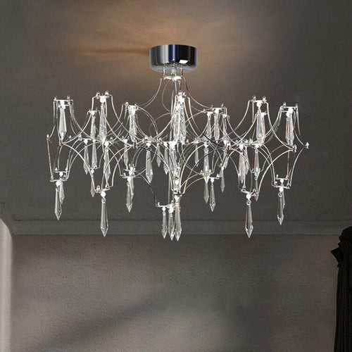 lustre en cristal moderne pour un décor intérieur élégant - vue 3 sur 12