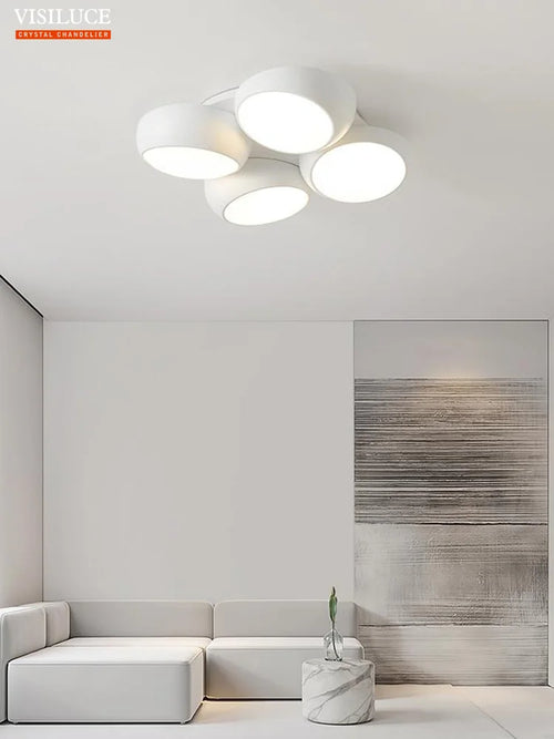 plafonnier led moderne pour un éclairage d ambiance créatif et simple - vue 4 sur 6