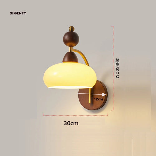applique murale en bois et verre pour intérieur moderne - vue 7 sur 8