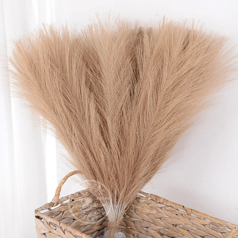 lot de bouquets dherbe de pampa artificielle pour décoration intérieure - vue 10 sur 15