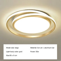 lustre led rond télécommandé style moderne simple