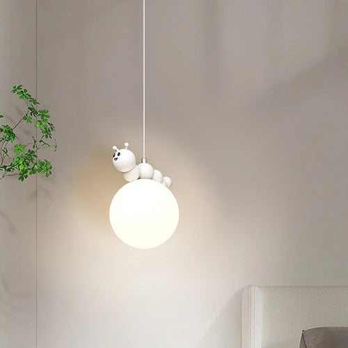 lustre enfant moderne dessin animé chenille planète créatif - vue 2 sur 12