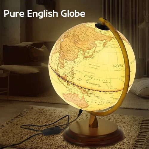 globe antique lumineux européen et américain décoratif rétro - vue 2 sur 9