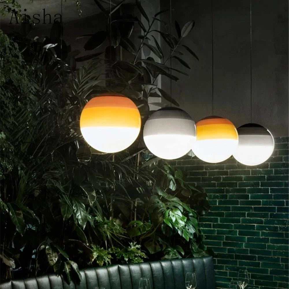 suspension en verre style nordique pour intérieur moderne - vue 4 sur 12
