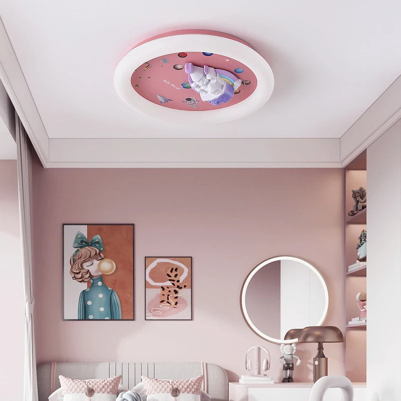 plafonnier moderne cœur éclairage mignon style château décoratif - vue 5 sur 7