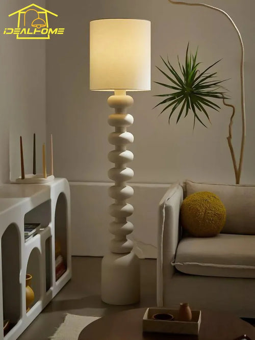 Lampadaire minimaliste wabi-sabi LED E27 - vue 3 sur 6