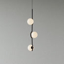 lustre led en boule de verre style nordique pour intérieur
