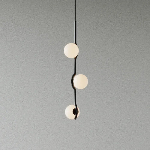 lustre led en boule de verre style nordique pour intérieur - vue 3 sur 14