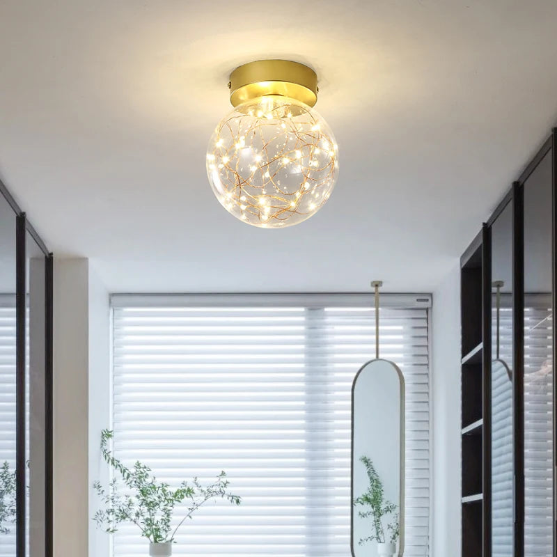 plafonnier LED simple Gypsophile veilleuse - vue 3 sur 7