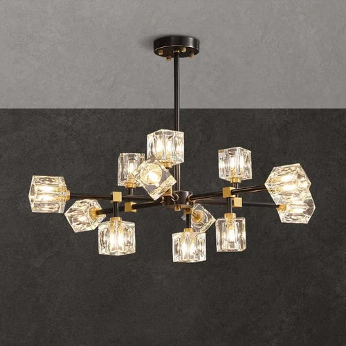 Modern Ceiling Crystal Chandelier Table, Restaurant, Kitchen Bar LED Chandelier Minimalist Home Decoration Light Luxury Crystal - vue 5 sur 20