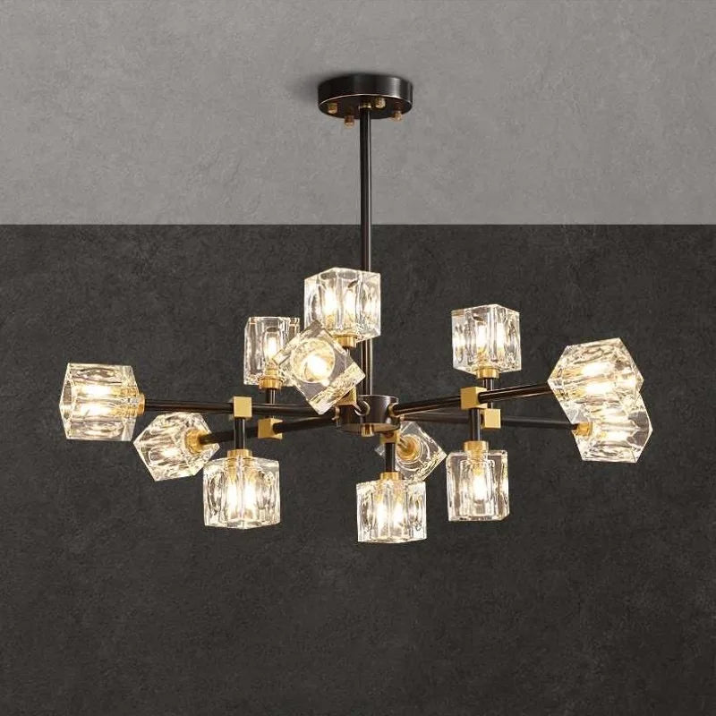 Modern Ceiling Crystal Chandelier Table, Restaurant, Kitchen Bar LED Chandelier Minimalist Home Decoration Light Luxury Crystal - vue 4 sur 20