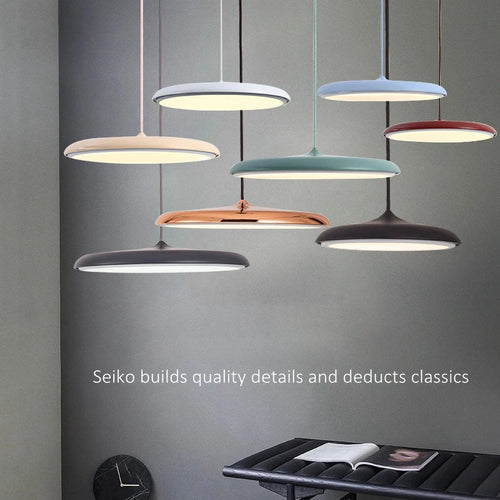 lampe led suspendue design nordique avec soucoupe volante - vue 2 sur 14