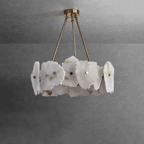 lustre en marbre naturel de luxe led pour bar et restaurant - vue 5 sur 6
