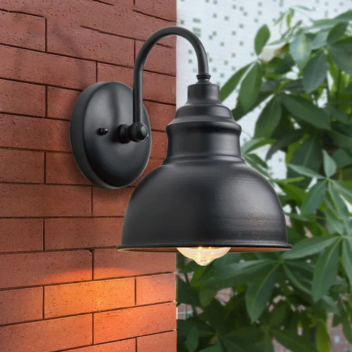 applique murale étanche style industriel pour extérieur jardin et cour - vue 3 sur 15