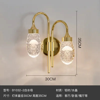 applique murale en cristal moderne pour décoration intérieure nordique - vue 22 sur 22